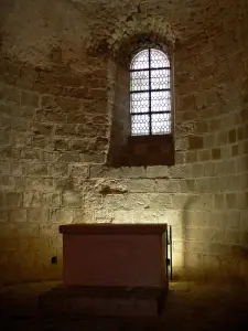 Mont-Saint-Michel - Intérieur de l'abbaye bénédictine : chapelle Saint-Martin