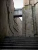 Mont-Saint-Michel - Benediktinerabtei: innen Grand Degré (Treppe und Holzbrücke)