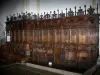 Montbenoît abbey - Wooden stalls of the abbey church