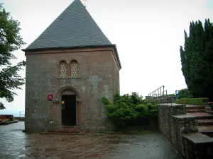 Monte Sainte-Odile - Terrazza del convento (monastero) con la Cappella delle Lacrime
