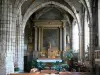 Montluçon - Intérieur de l'église Notre-Dame : retable de la Vierge, statue de Notre-Dame de Montluçon