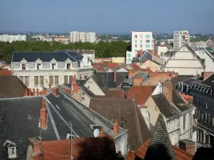 Montluçon - View over the rooftops of the town from the castle esplanade