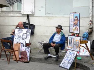 Montmartre - Cartoonist van het Place du Tertre