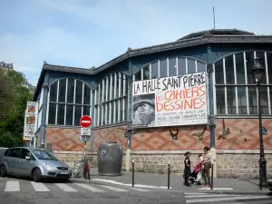 Montmartre - Halle Saint-Pierre behuizing een rauwe en unieke museum kunst