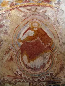 Montoire-sur-le-Loir - Frescos románicos (pinturas murales) de la de Saint-Gilles