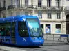 Montpellier - Tram (Strassenbahn) und Bauten der Stadt