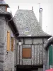 Montsalvy - Facades of houses of the medieval village