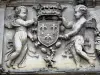 Moret-sur-Loing - Carved details of the facade of the house of François I (Chabouillé town house)