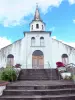 Le Morne-Vert - Campanario y fachada de la Iglesia de San Martín