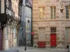 Moulins - Facades of houses in the old town