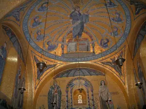 Mount Sainte-Odile - Convent (monastery): mosaic in the Tears chapel (chapelle des Larmes)