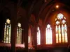 Mulhouse - Inside of the Saint-Etienne temple (stained glass windows)