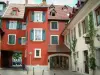 Mulhouse - Häuser der Altstadt (farbige Fassade)