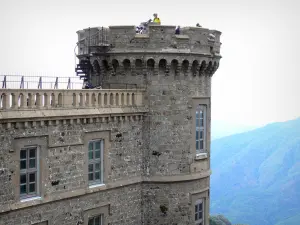 Mulino Aigoual - Visita del osservatorio meteorologico (stazione meteorologica) Monte Aigoual, in Aigoual nel Parco Nazionale delle Cévennes (Cevennes montagne)