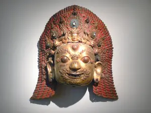 Musée national des arts asiatiques - Guimet - Himalayas collection: mask from Nepal