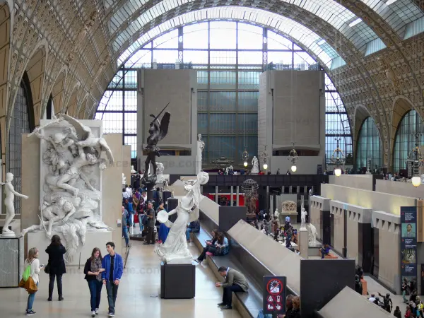 Museo de Orsay - Gran galería, nave de la antigua estación de Orsay