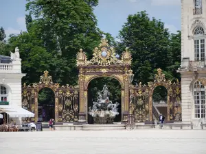 Nancy - Roosters en fontein van Place Stanislas