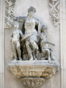 Nancy - Sculptuur ter versiering van het huis van Adam