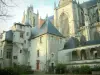 Nantes - La Psalette und die Kathedrale Saint-Pierre-et-Saint-Paul gotischen Stiles