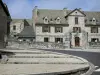 Nasbinals - Facade of the Town Hall of Nasbinals; in the heart of Lozèrian Aubrac