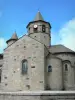 Nasbinals - Église romane Sainte-Marie ; au coeur de l'Aubrac Lozérien