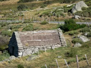 Nationaal Park van de Cevennen - Stone hut op de berg Lozère