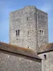 Nemours - Vierkante toren van het middeleeuwse kasteel