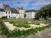 Nevers - Raymond Vilain parc and facades of the town