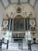 Nevers - Intérieur de la chapelle Sainte-Marie (vestige du couvent de la Visitation) : retable