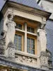 Nevers - Window of the Ducal palace (former residence of the Counts and Dukes of Nevers)