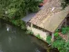 Nogent-le-Rotrou - Ancient lavoir (communal laundry washing place) along the River Huisne