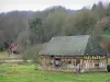 Norman Seine River Meanders Regional Nature Park - Buildings and trees