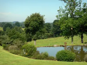 Normandisch Zwitserland - Lichaam van water, bomen en weiden