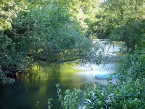 Noyers - Serene rivier omzoomd met bomen