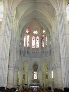 Orbais-l'Abbaye - Intérieur de l'église abbatiale Saint-Pierre-Saint-Paul : choeur