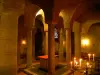 Orcival basilica - Crypt of the Notre-Dame Romanesque basilica