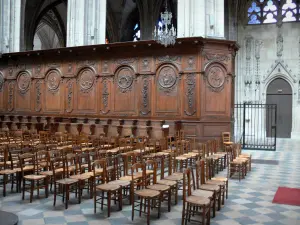 Orléans - Inside of the Sainte-Croix cathedral