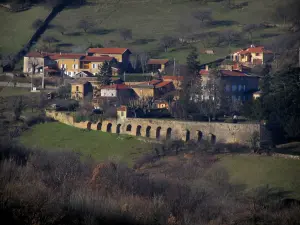 Paesaggi - Case circondate da pascoli