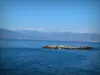 Paesaggi del litorale della Costa Azzurra  - Vista sul mare e montagna