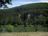 Paesaggi del Quercy - Cele Valley: River (Cele), le banche e gli alberi