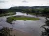 Paesaggi del Quercy - Dordogne Valley: River (Dordogne) e gli alberi