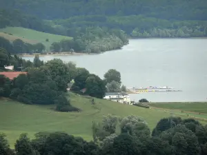 Paisajes de Alto Marne - Lago de vista de Enlace y sus alrededores