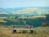 Paisajes de Cantal - Vista desde un banco de roca Ronesque