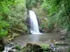 Paisajes de la Corrèze - Murel cascada en la garganta Franco Valeine; en la ciudad de Albussac