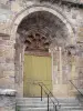 Paisajes de la Corrèze - Portal de la iglesia de Saint-Jean-Baptiste de Allassac