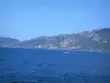 Paisajes del litoral corso - Mar Mediterráneo costa y las islas Sanguinarias
