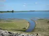 Paisajes de Marne - Lac du Der-Chantecoq (cuerpo de agua) y sus bancos