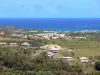 Paisajes de Martinica - Panorámica del pueblo de Vauclin en el borde del Océano Atlántico