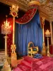 Palace of Fontainebleau - Interior of  the Palace of Fontainebleau: State Apartments: Throne room (former room of the King)