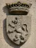 La Palice castle - Coat of arms (crowned lion); in Lapalisse